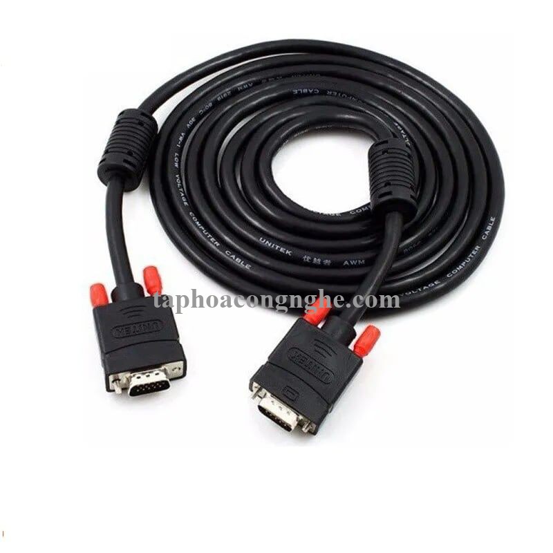 Unitek 97252 Y-C505G 3C+6 5M Màu Đen Cáp tín hiệu Vga LCD 30097252